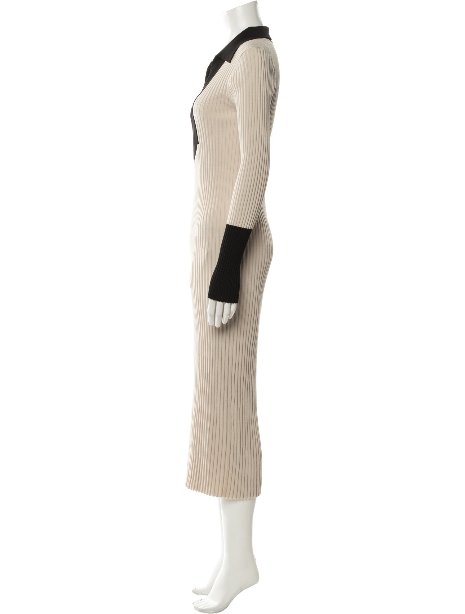By Malene Birger Colorblock Pattern Long Dress