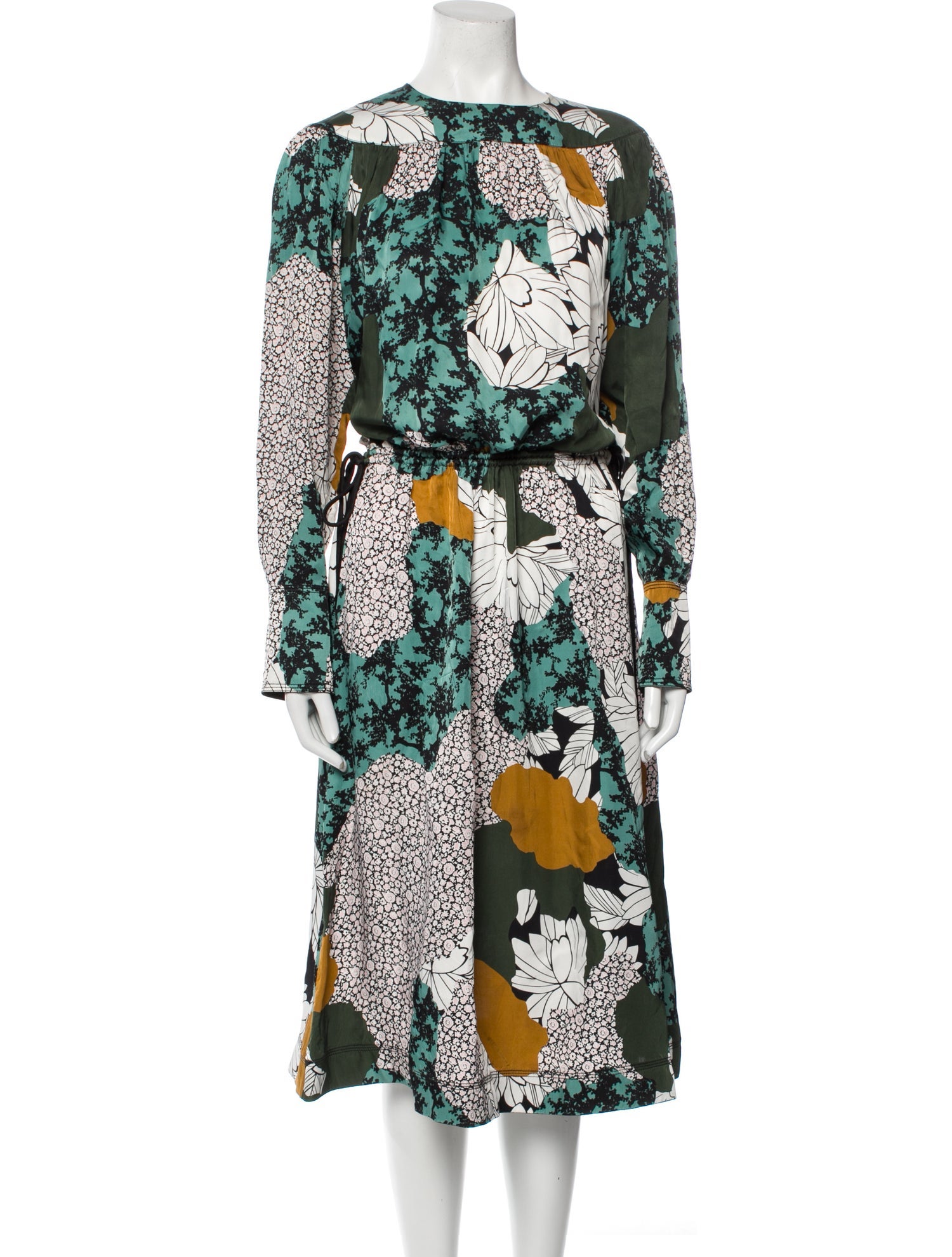 By Malene Birger Floral Print Midi Length Dress