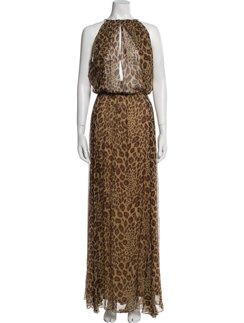 By Malene Birger Animal Print Long Dress