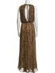By Malene Birger Animal Print Long Dress