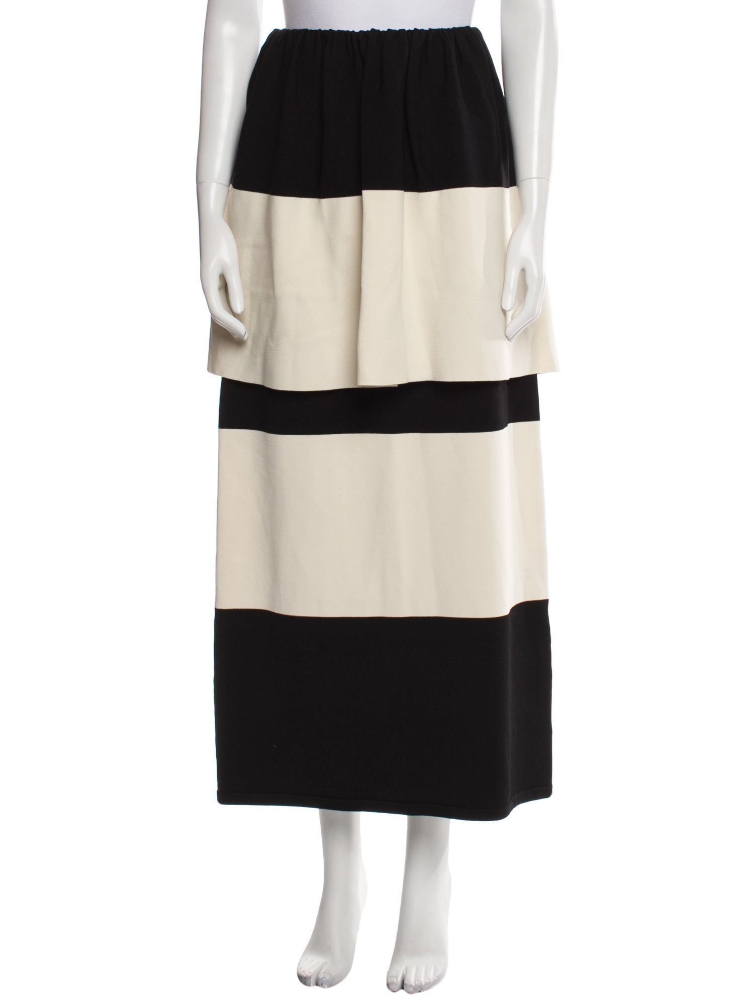 By Malene Birger Colorblock Pattern Midi Length Skirt