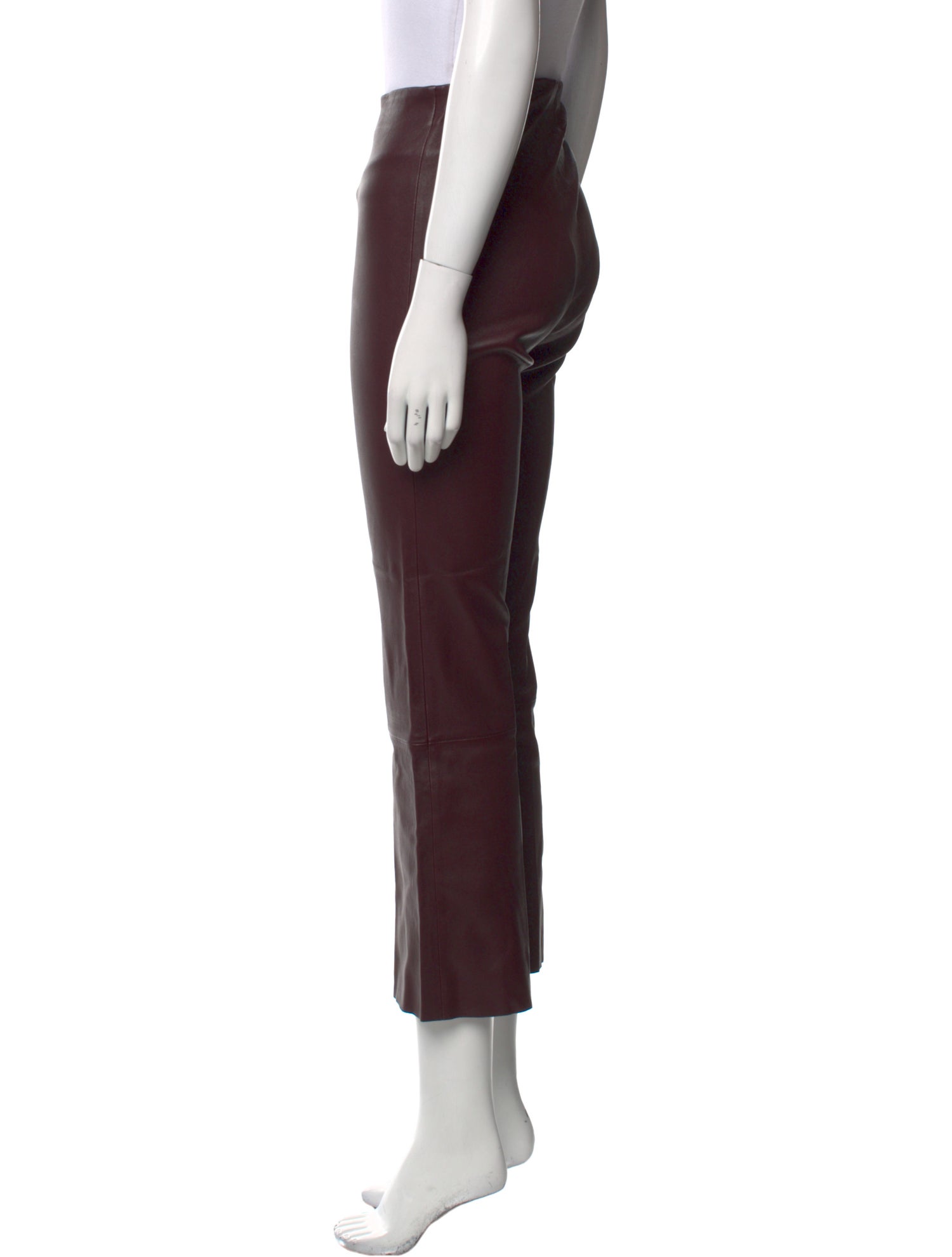 By Malene Birger Leather Wide Leg Pants