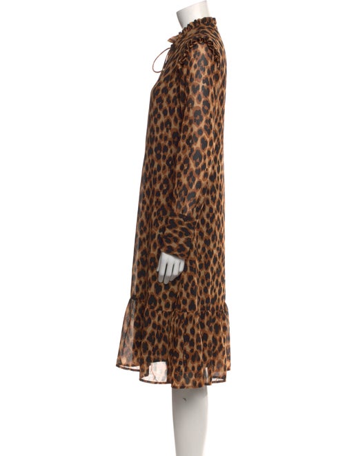 By Malene Birger Animal Print Knee-Length Dress