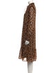 By Malene Birger Animal Print Knee-Length Dress