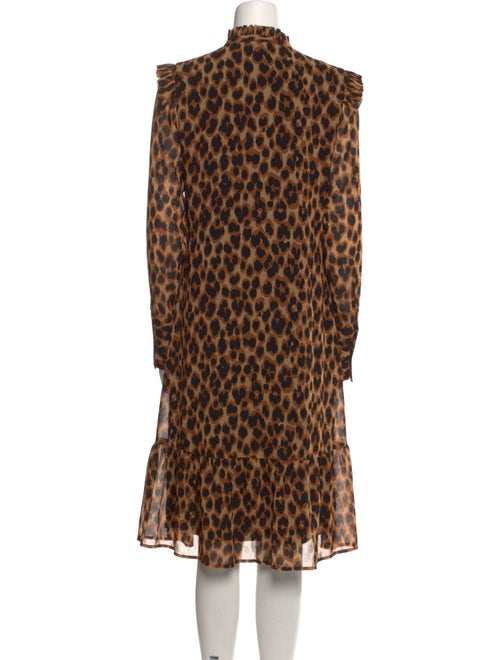 By Malene Birger Animal Print Knee-Length Dress