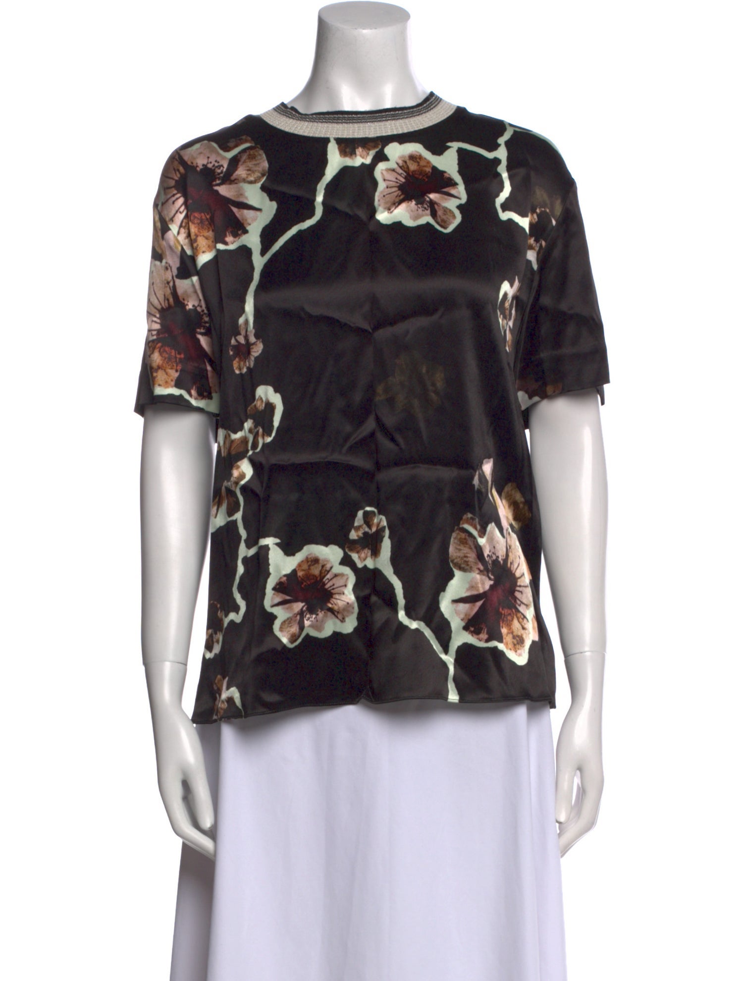 By Malene Birger Floral Print Crew Neck T-Shirt