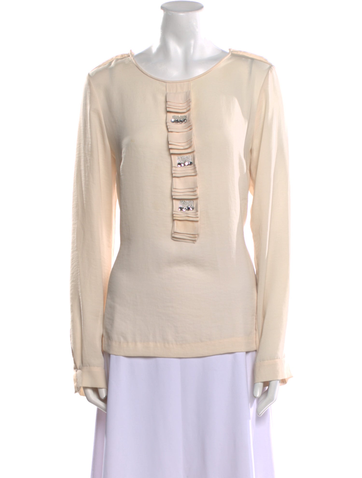By Malene Birger Silk Scoop Neck Sweatshirt
