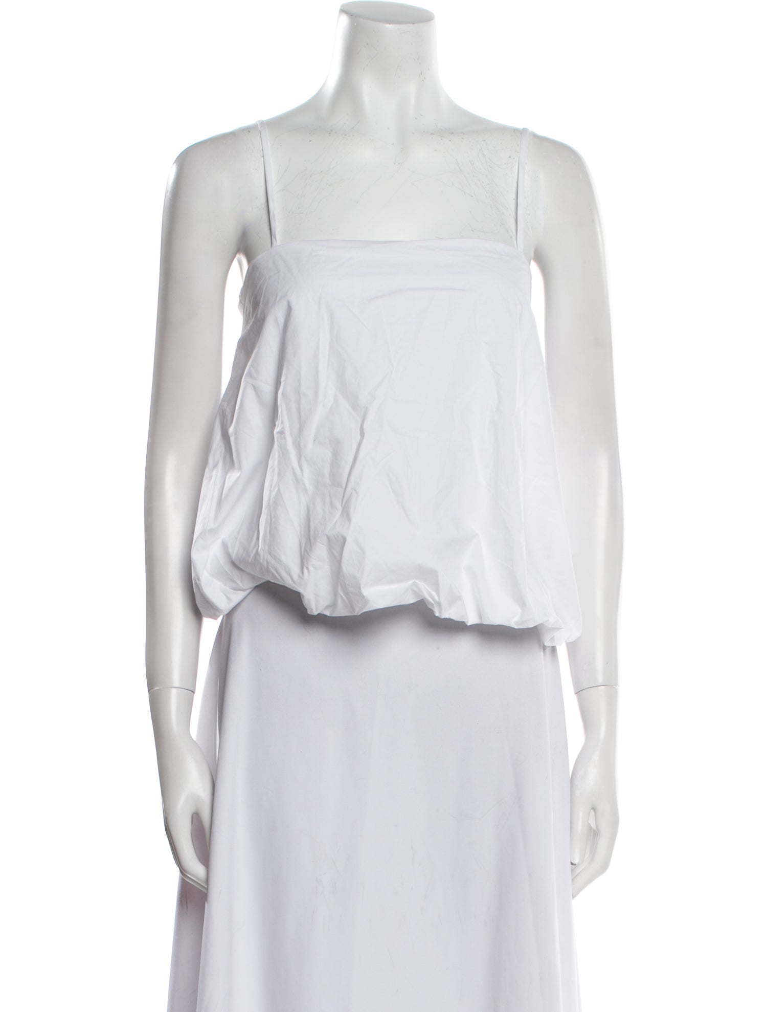 By Malene Birger Square Neckline Sleeveless Crop Top