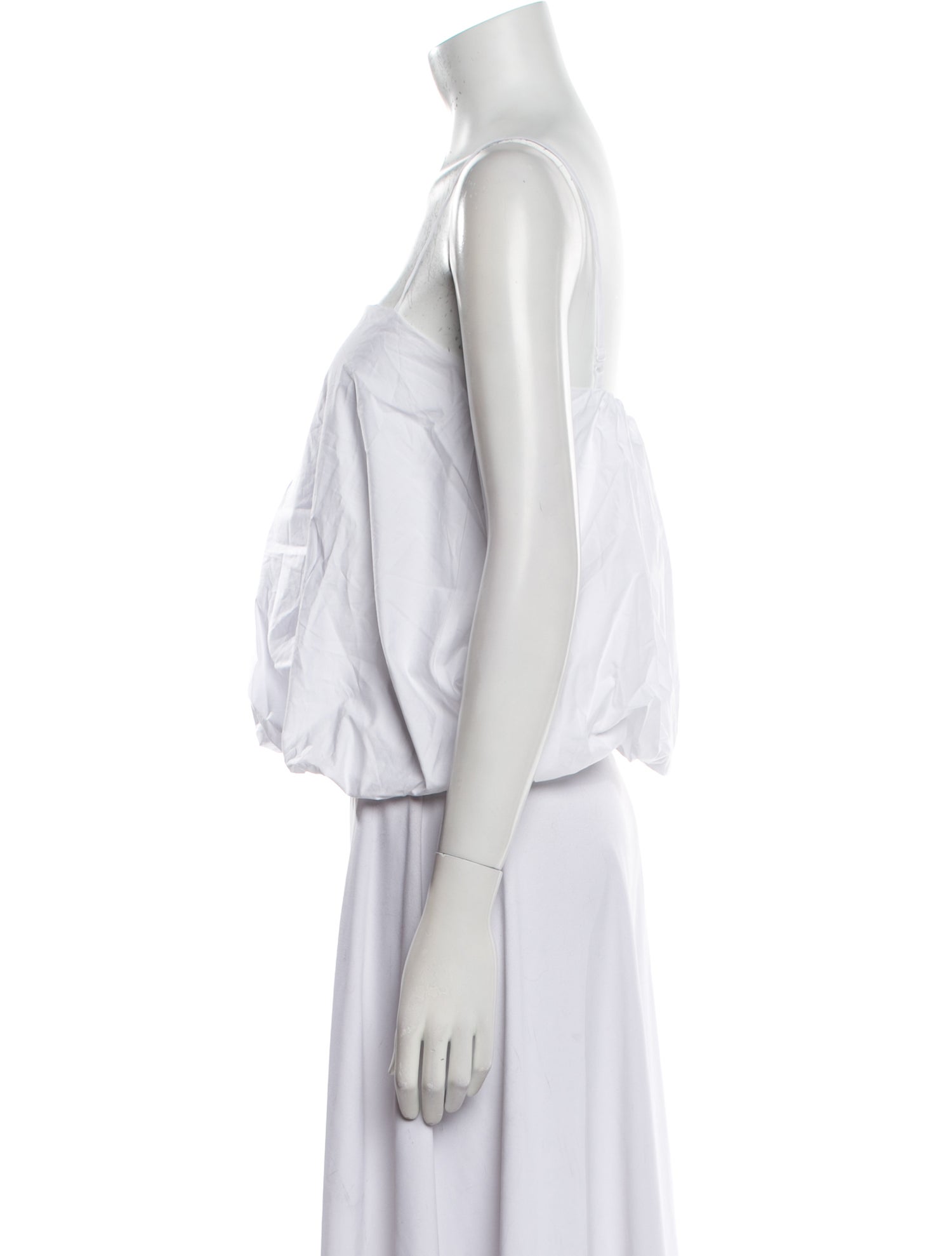 By Malene Birger Square Neckline Sleeveless Crop Top