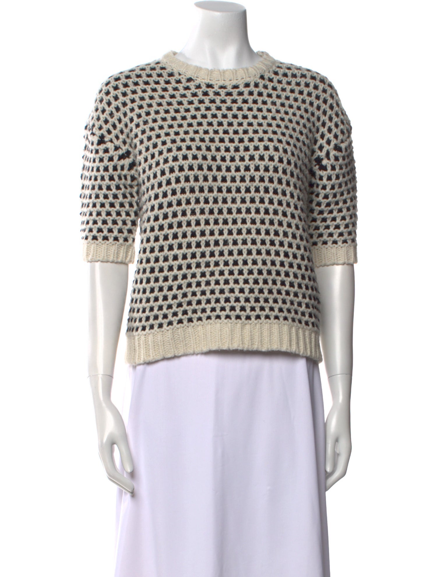 By Malene Birger Printed Crew Neck Sweater