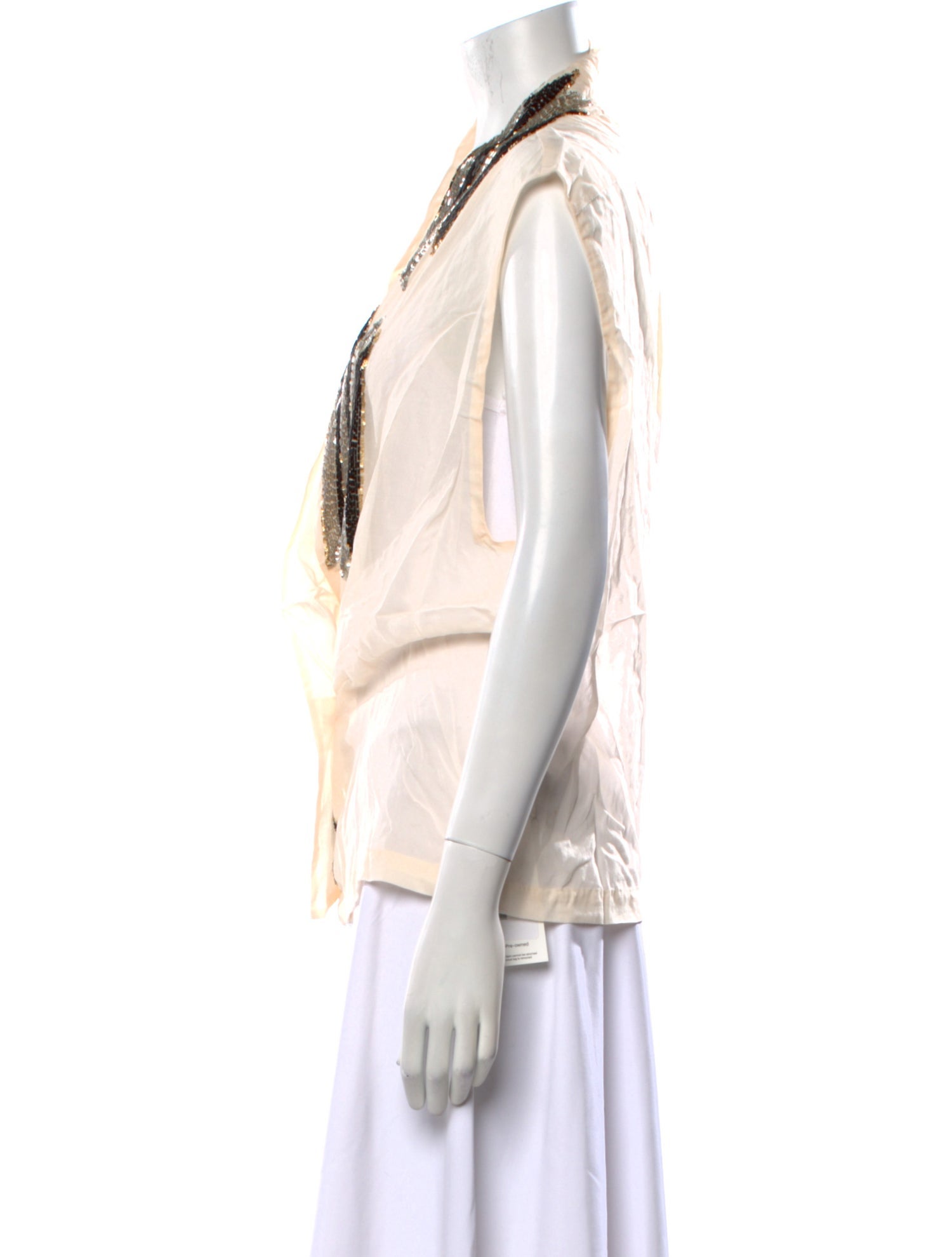 By Malene Birger Cowl Neck Sleeveless Blouse