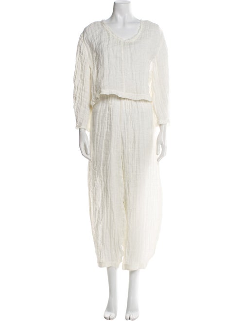 By Malene Birger Linen Raw-Edge Trim Pant Set