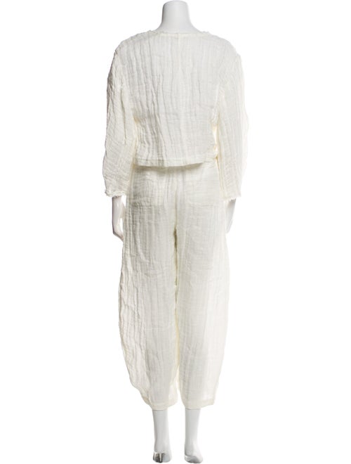 By Malene Birger Linen Raw-Edge Trim Pant Set
