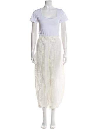 By Malene Birger Linen Raw-Edge Trim Pant Set