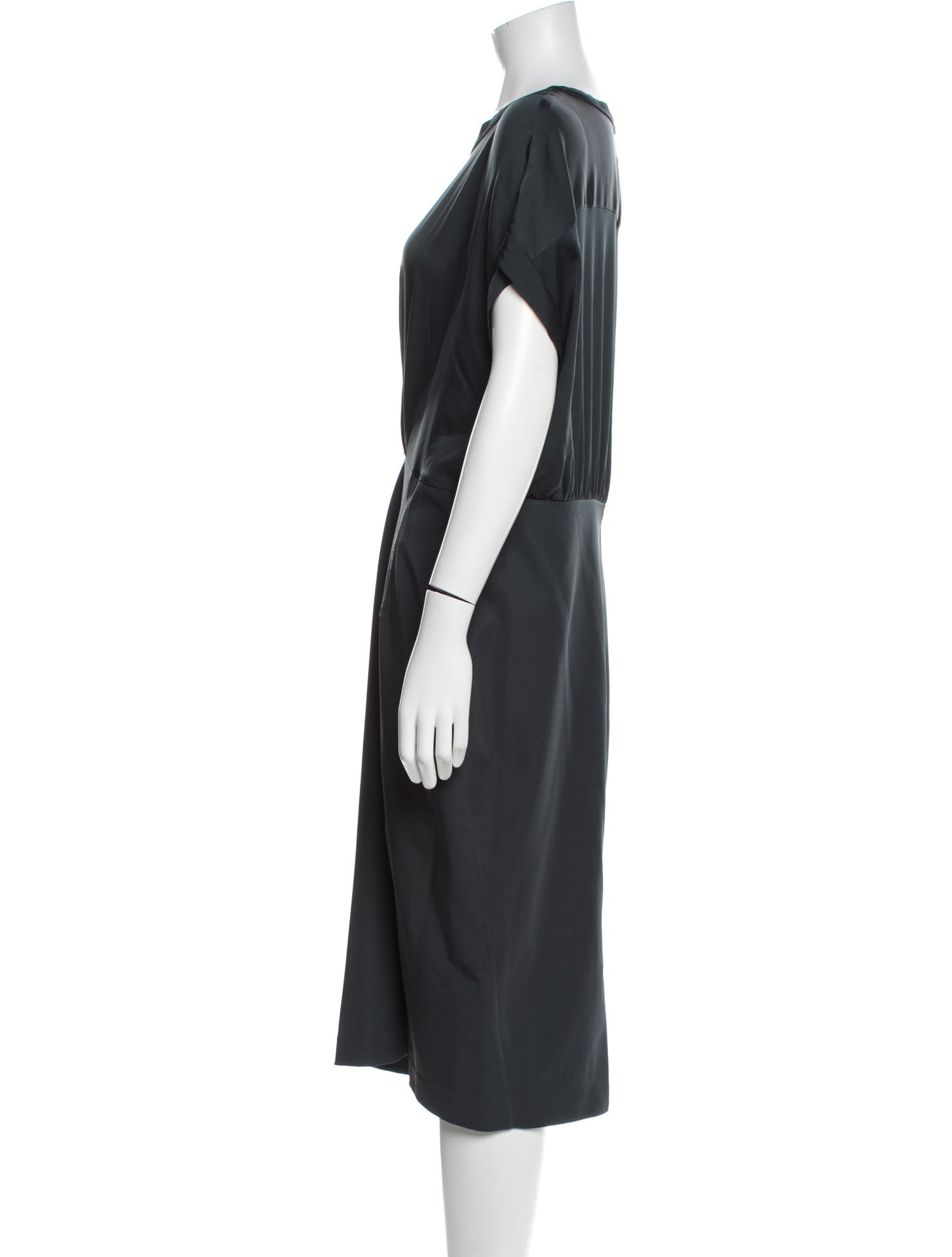 By Malene Birger Scoop Neck Midi Length Dress