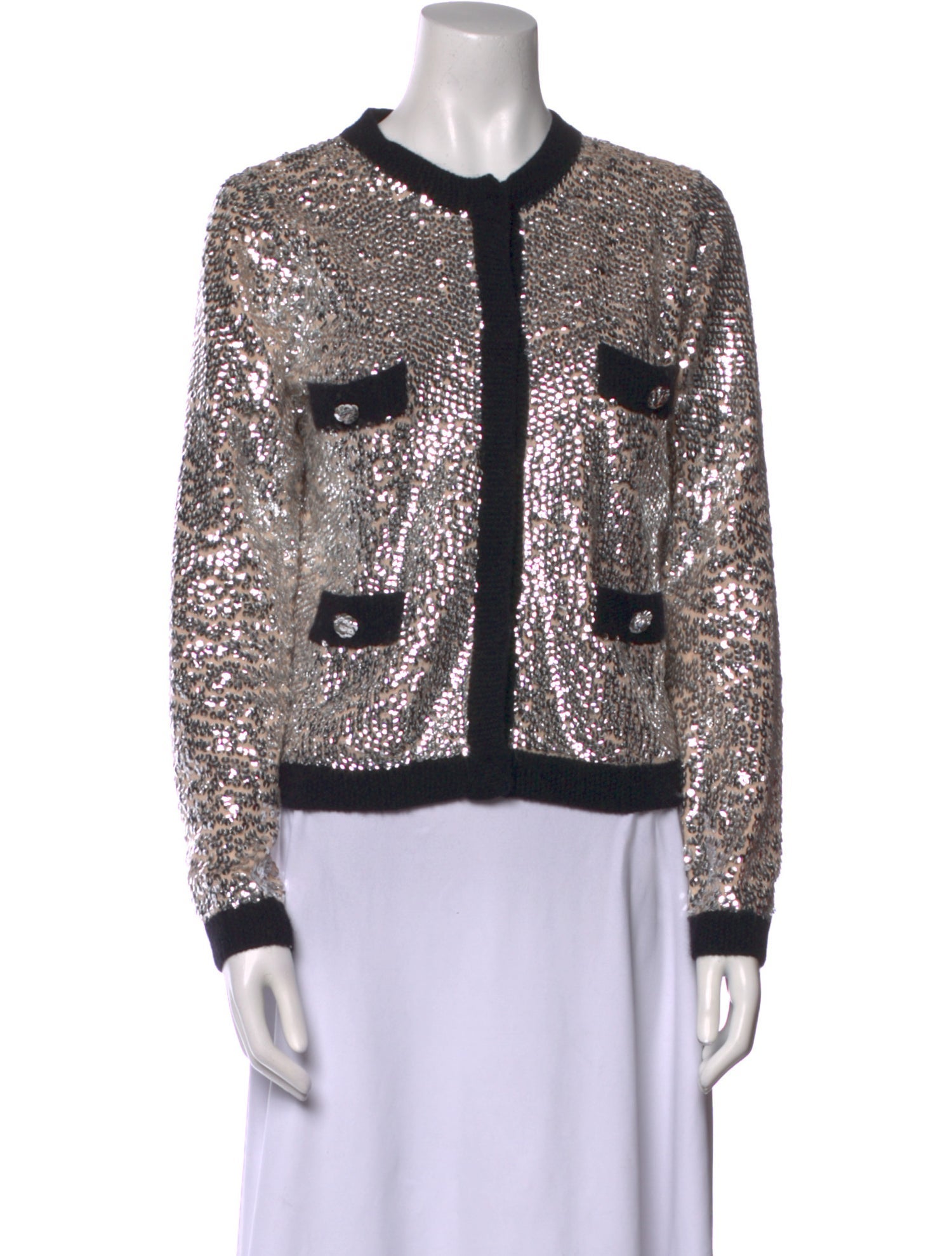 By Malene Birger Angora Colorblock Pattern Sweater