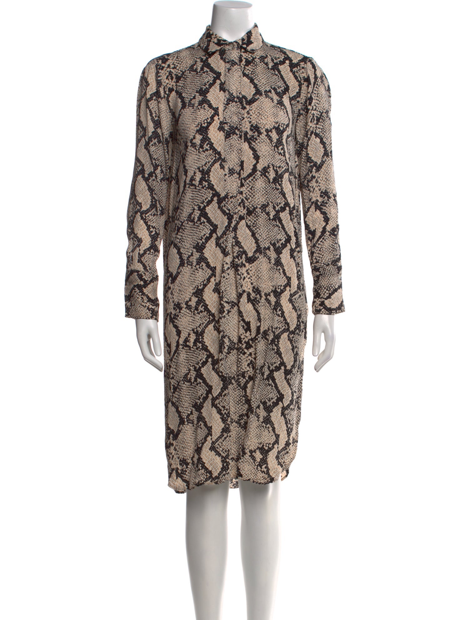 By Malene Birger Animal Print Knee-Length Dress