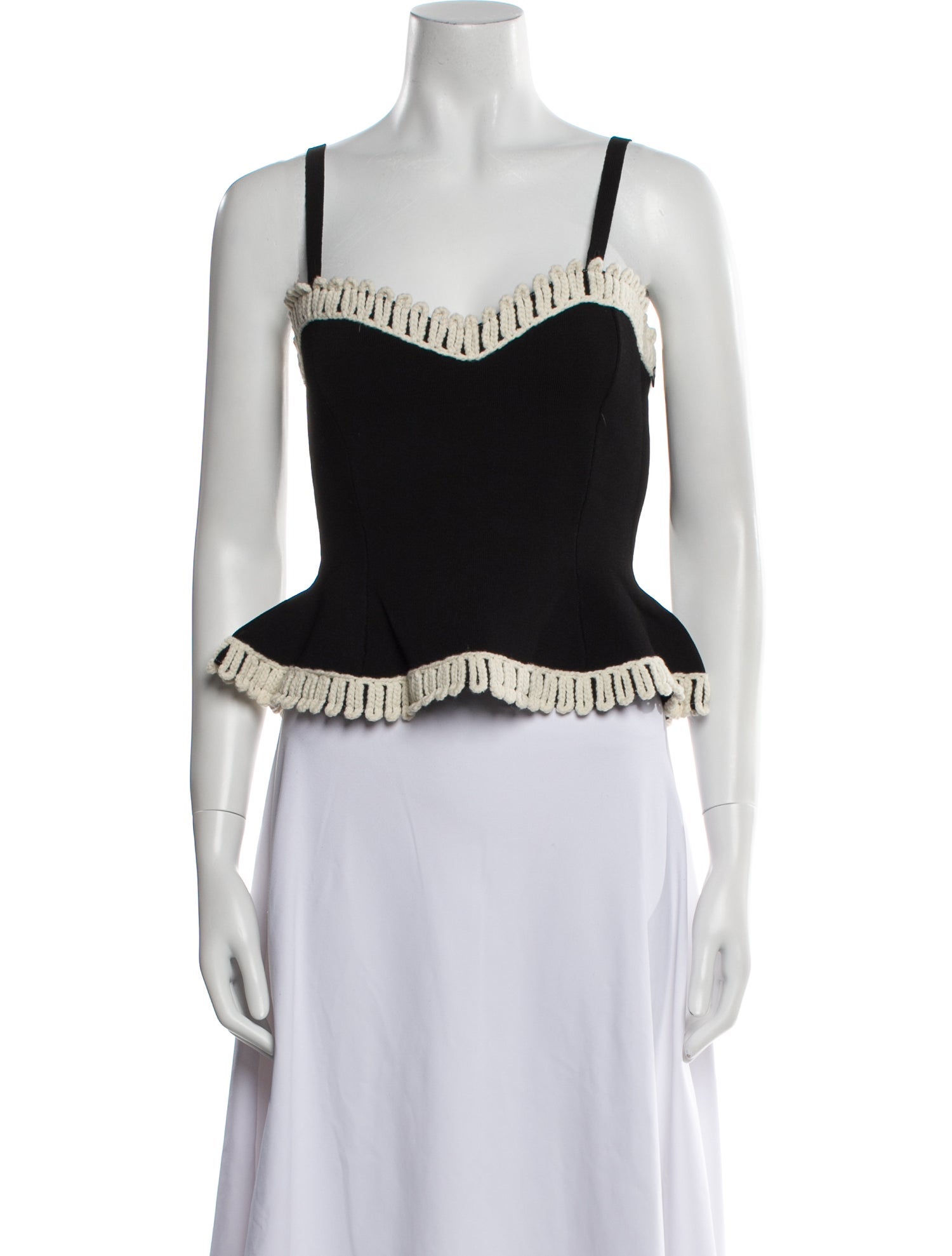 By Malene Birger Square Neckline Sleeveless Crop Top w/ Tags