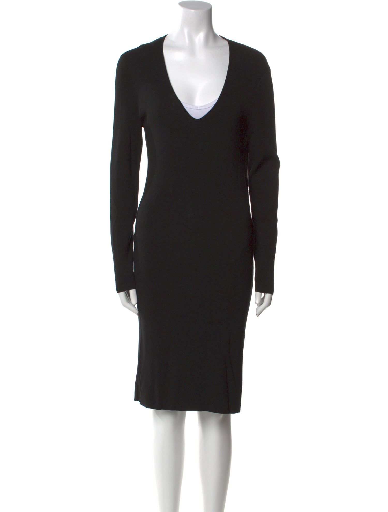 By Malene Birger V-Neck Knee-Length Dress