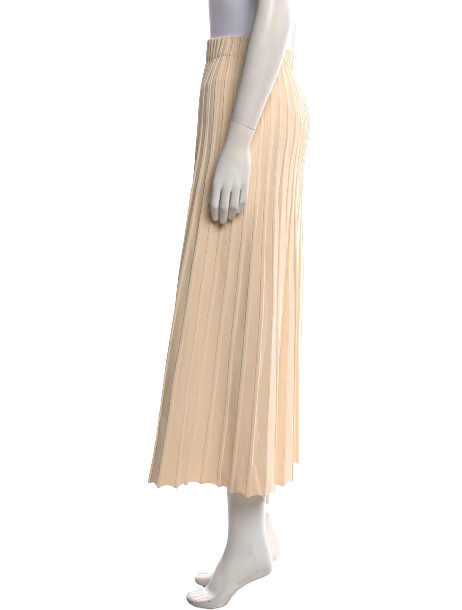 By Malene Birger Pleated Accents Midi Length Skirt