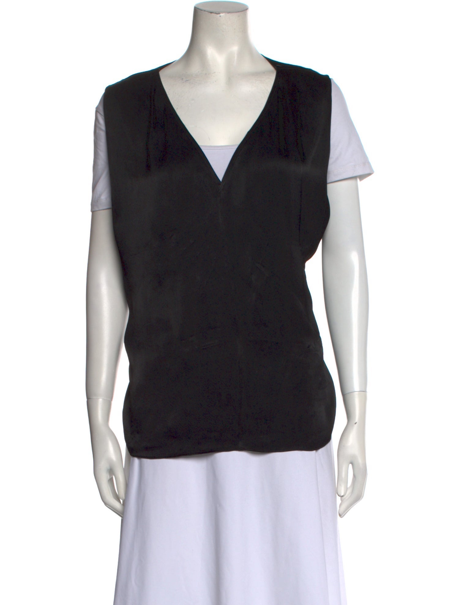 By Malene Birger V-Neck Short Sleeve Top