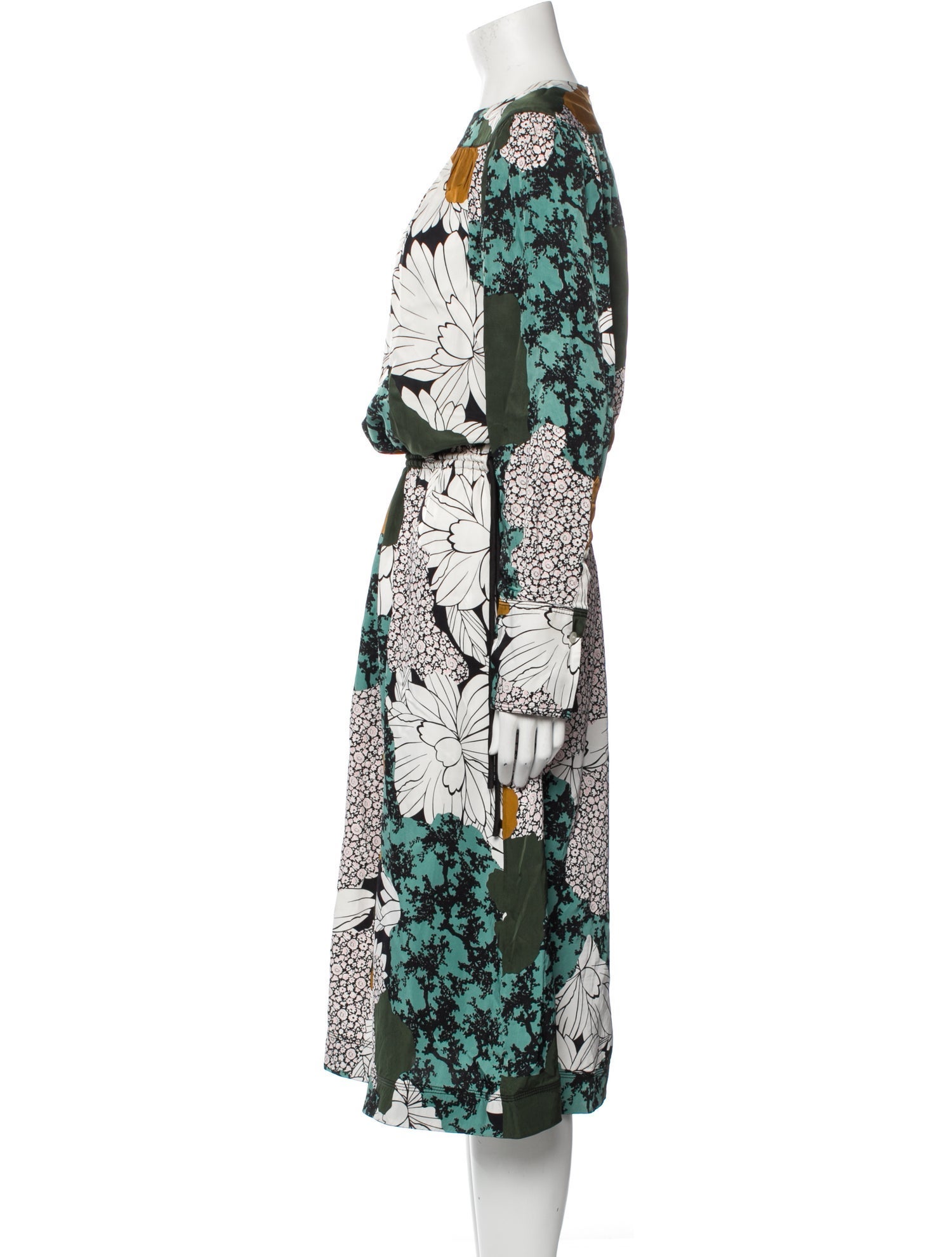 By Malene Birger Floral Print Midi Length Dress