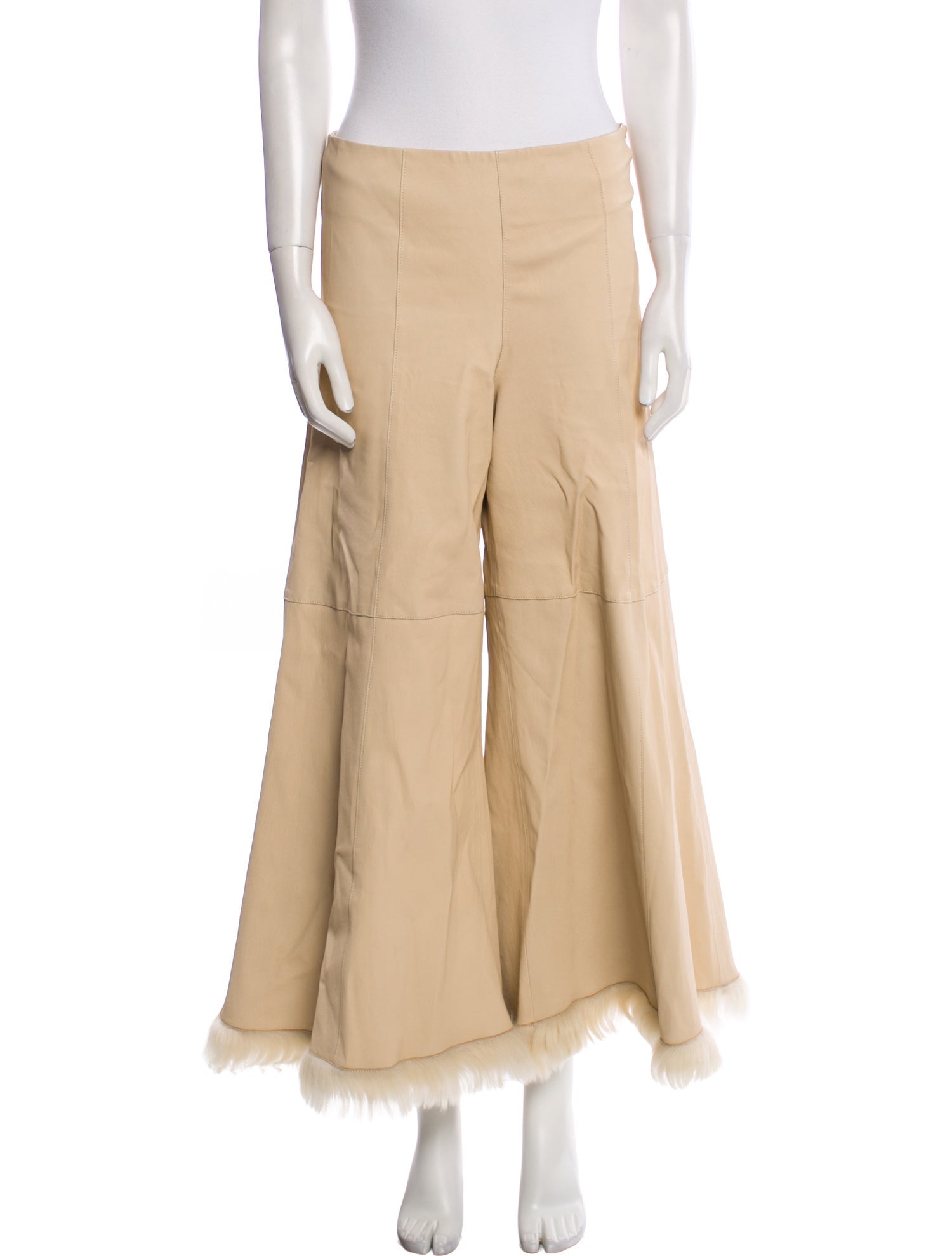 By Malene Birger Lamb Leather Wide Leg Pants