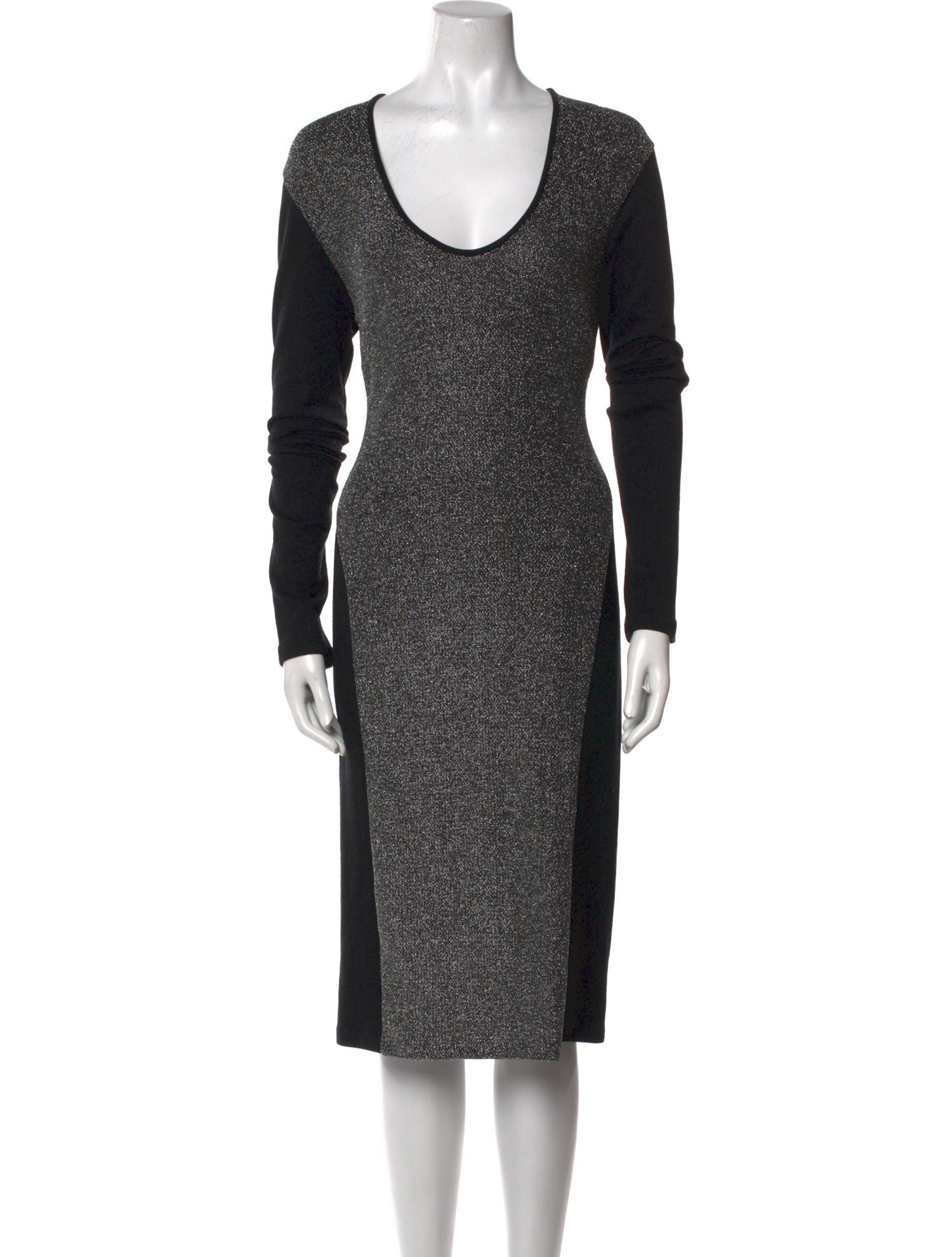 By Malene Birger Scoop Neck Midi Length Dress