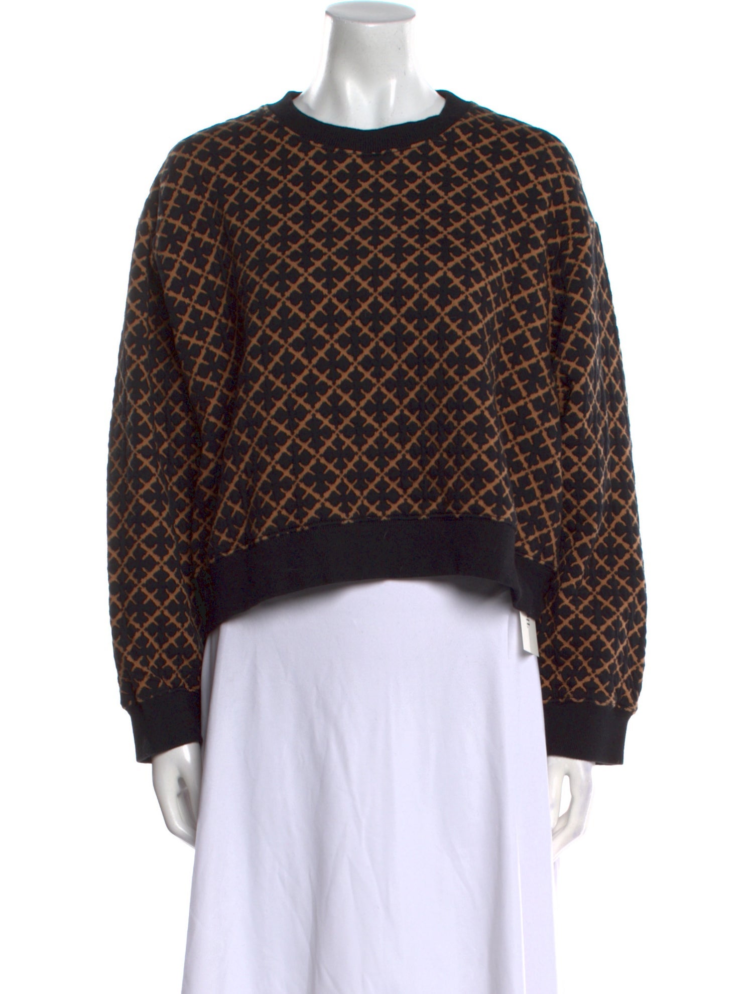 By Malene Birger Printed Crew Neck Sweater