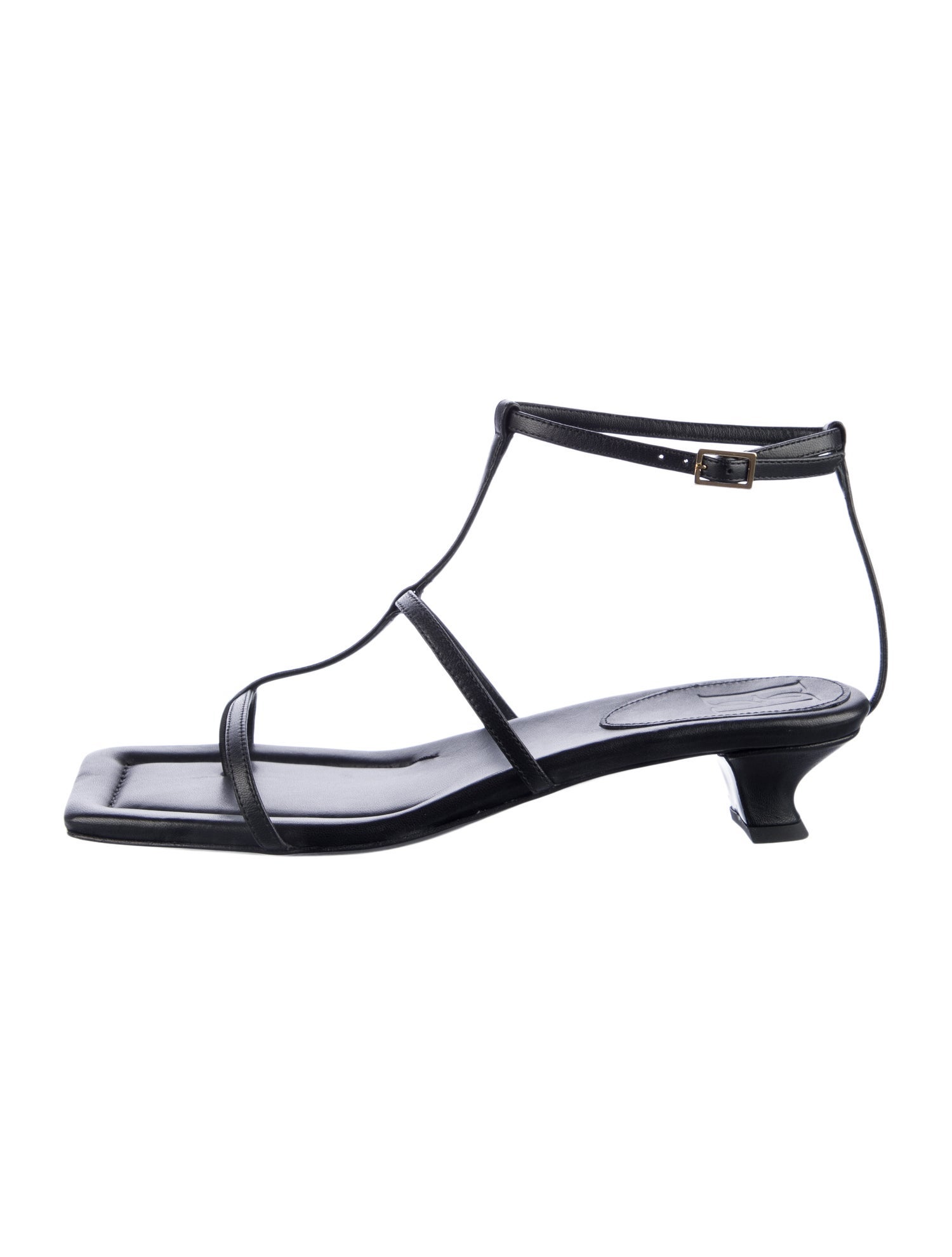 By Malene Birger Leather T-Strap Sandals