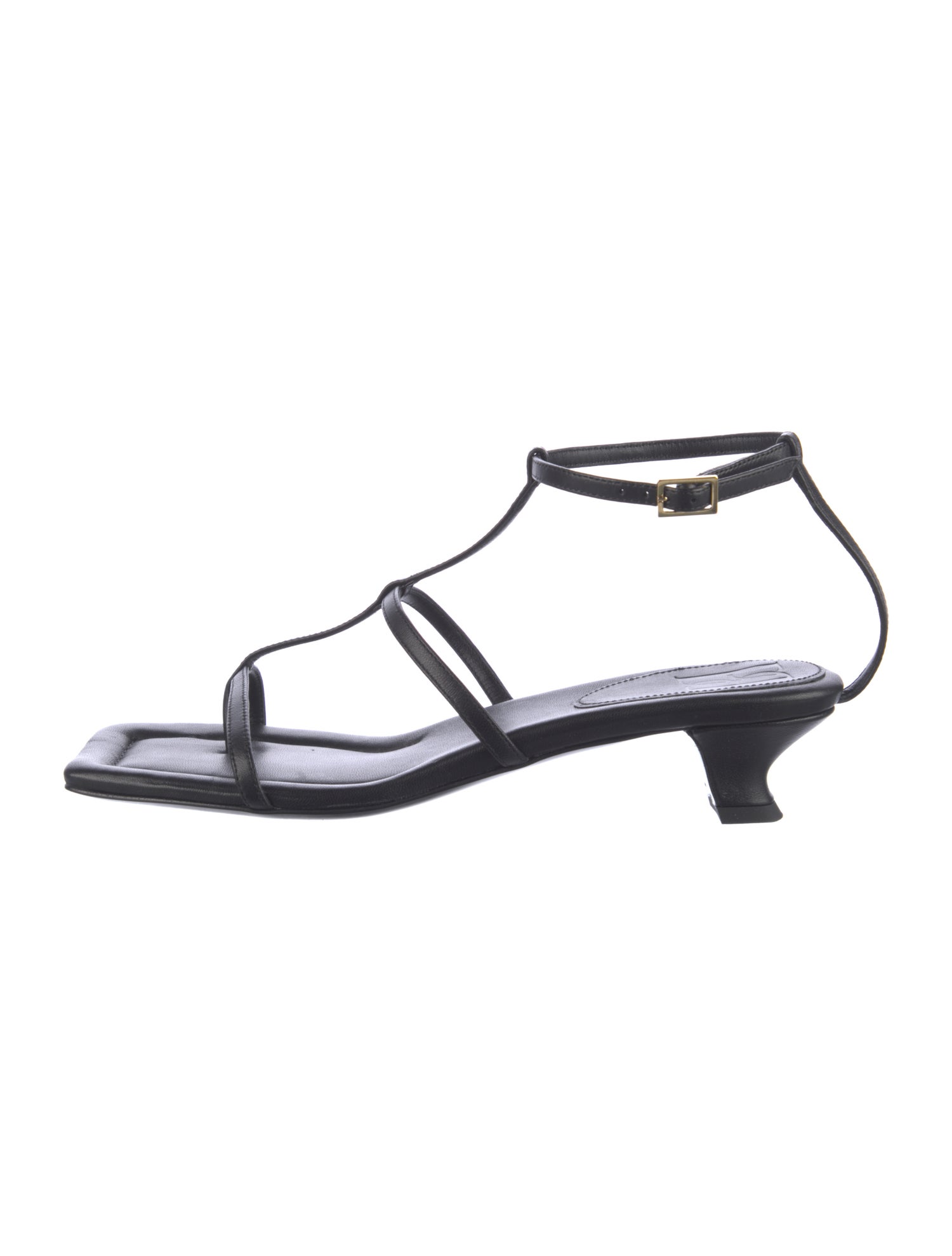 By Malene Birger Leather T-Strap Sandals