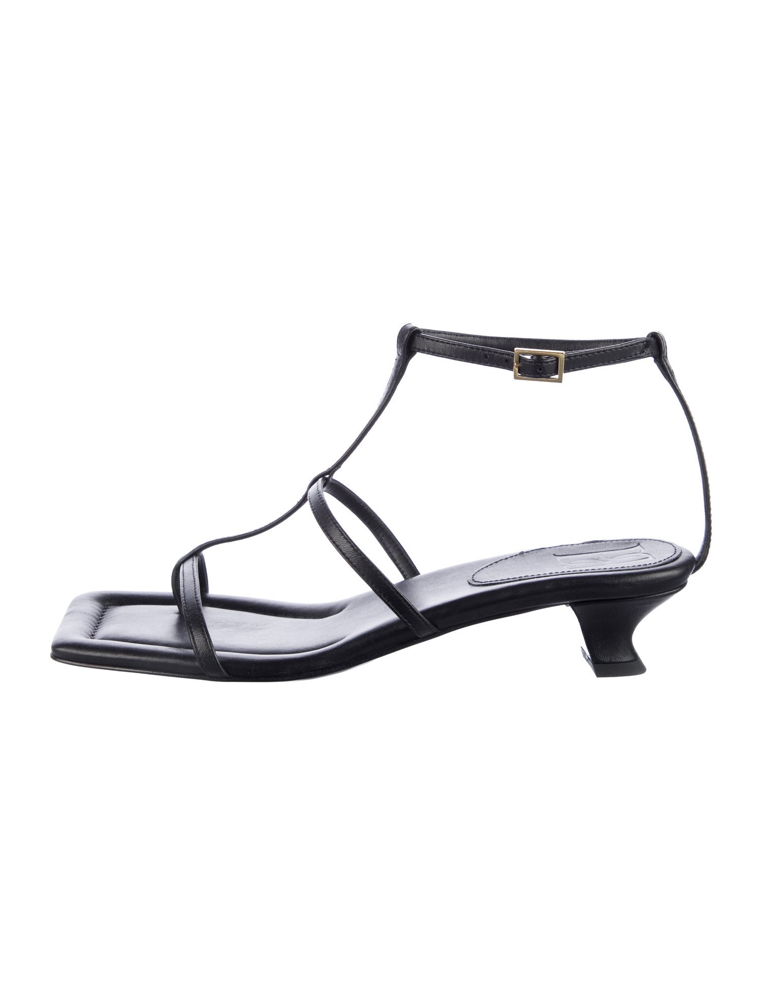 By Malene Birger Leather T-Strap Sandals