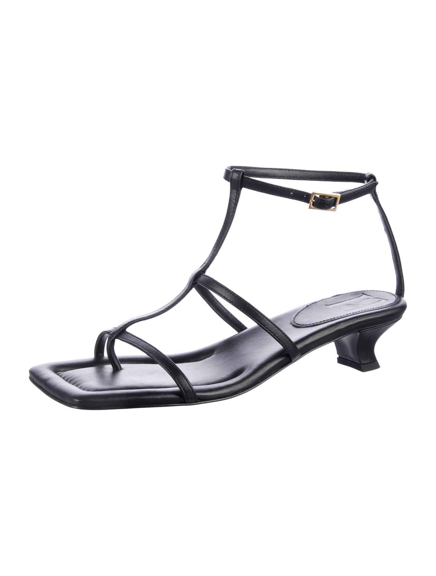 By Malene Birger Leather T-Strap Sandals