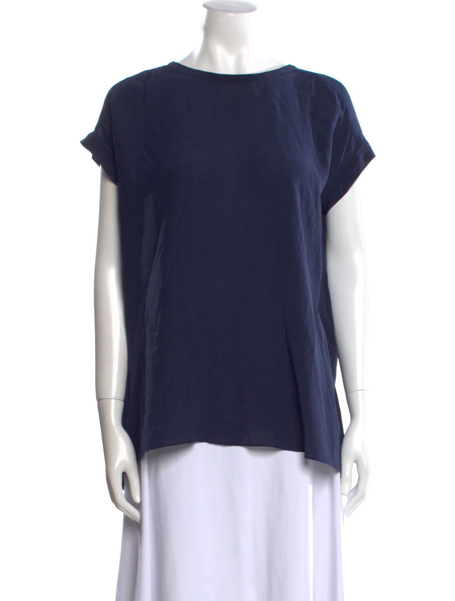By Malene Birger Silk Bateau Neckline T-Shirt
