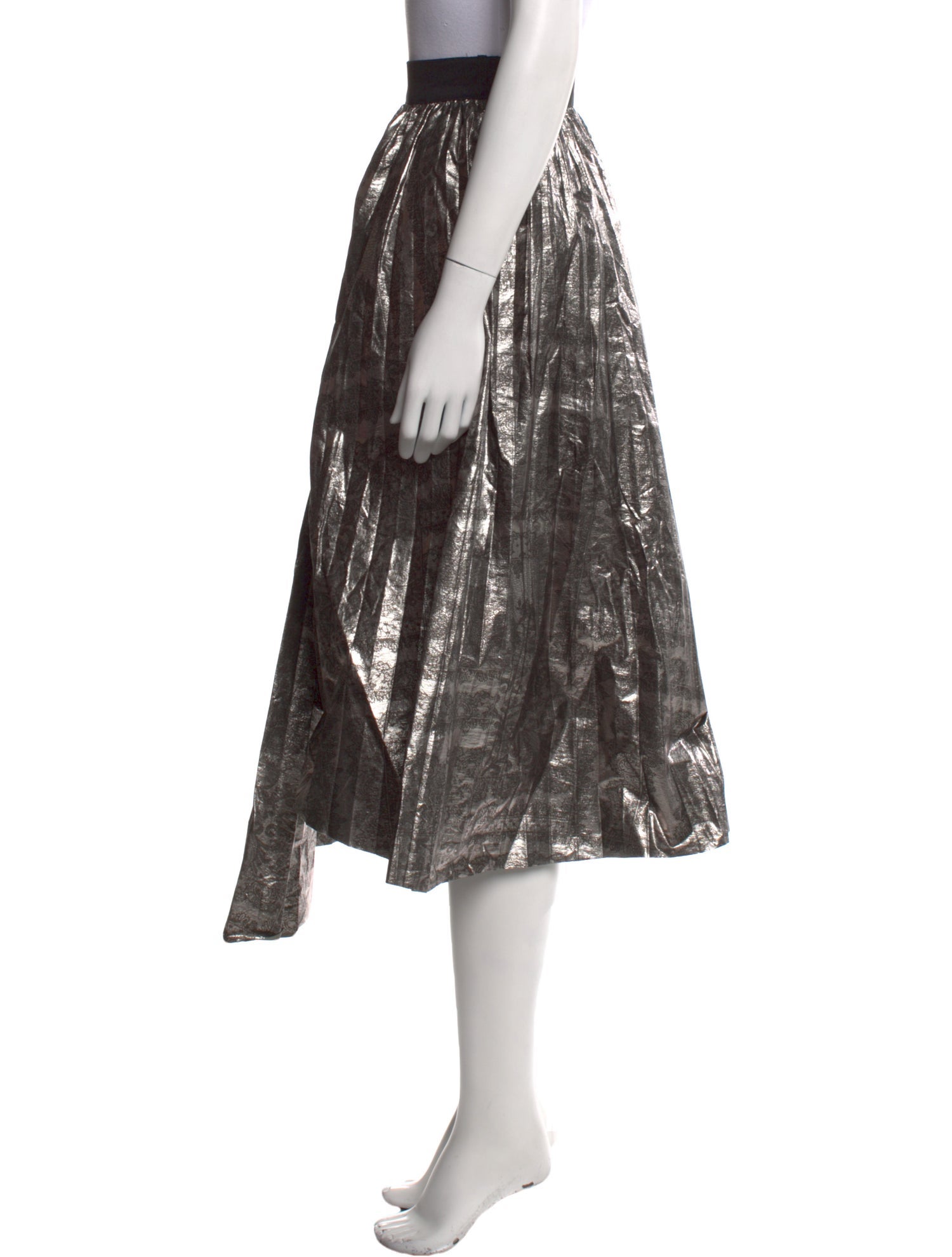 By Malene Birger Colorblock Pattern Midi Length Skirt