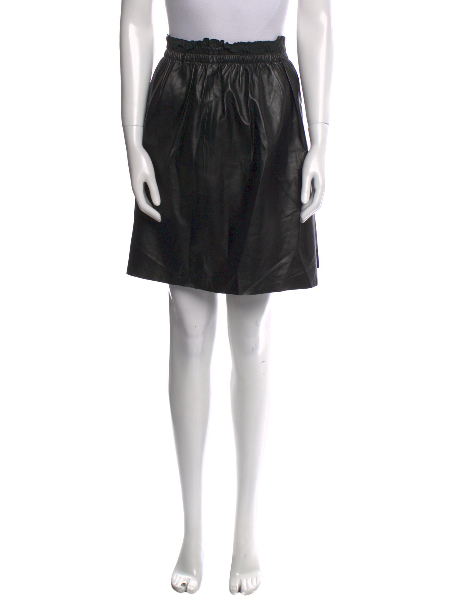 By Malene Birger Eel Skin Knee-Length Skirt