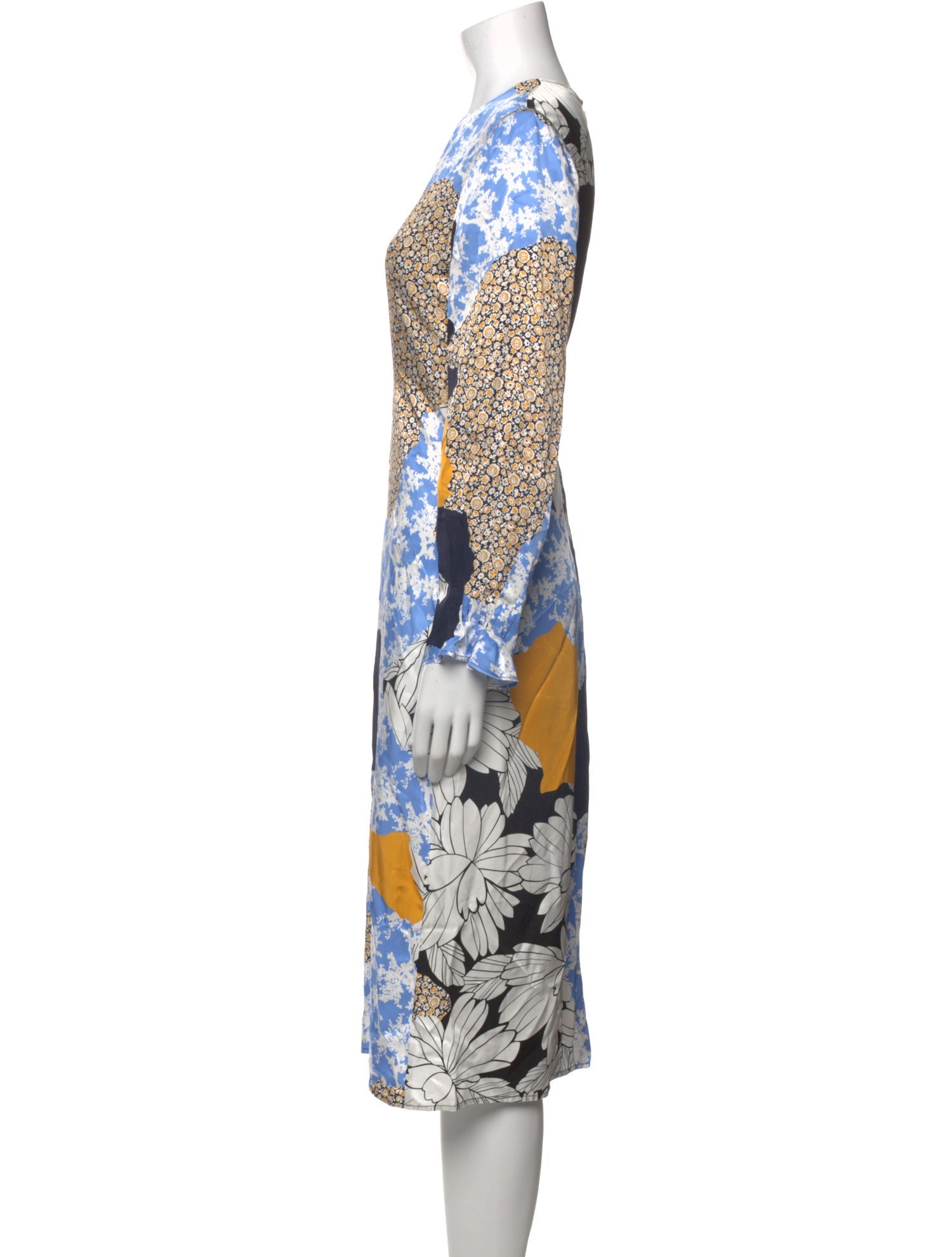 By Malene Birger Floral Print Midi Length Dress