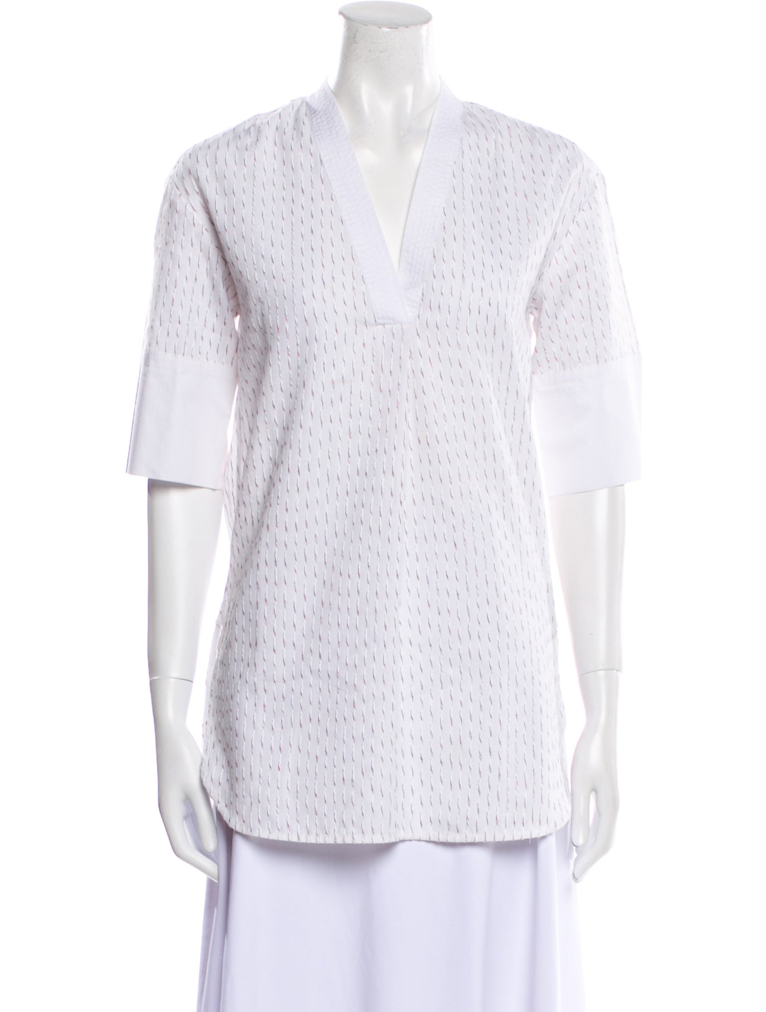 By Malene Birger Striped V-Neck Tunic