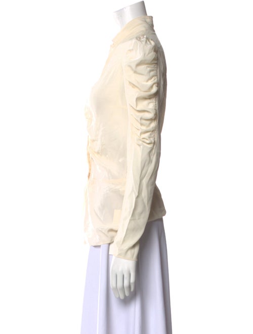 By Malene Birger Silk Mock Neck Blouse