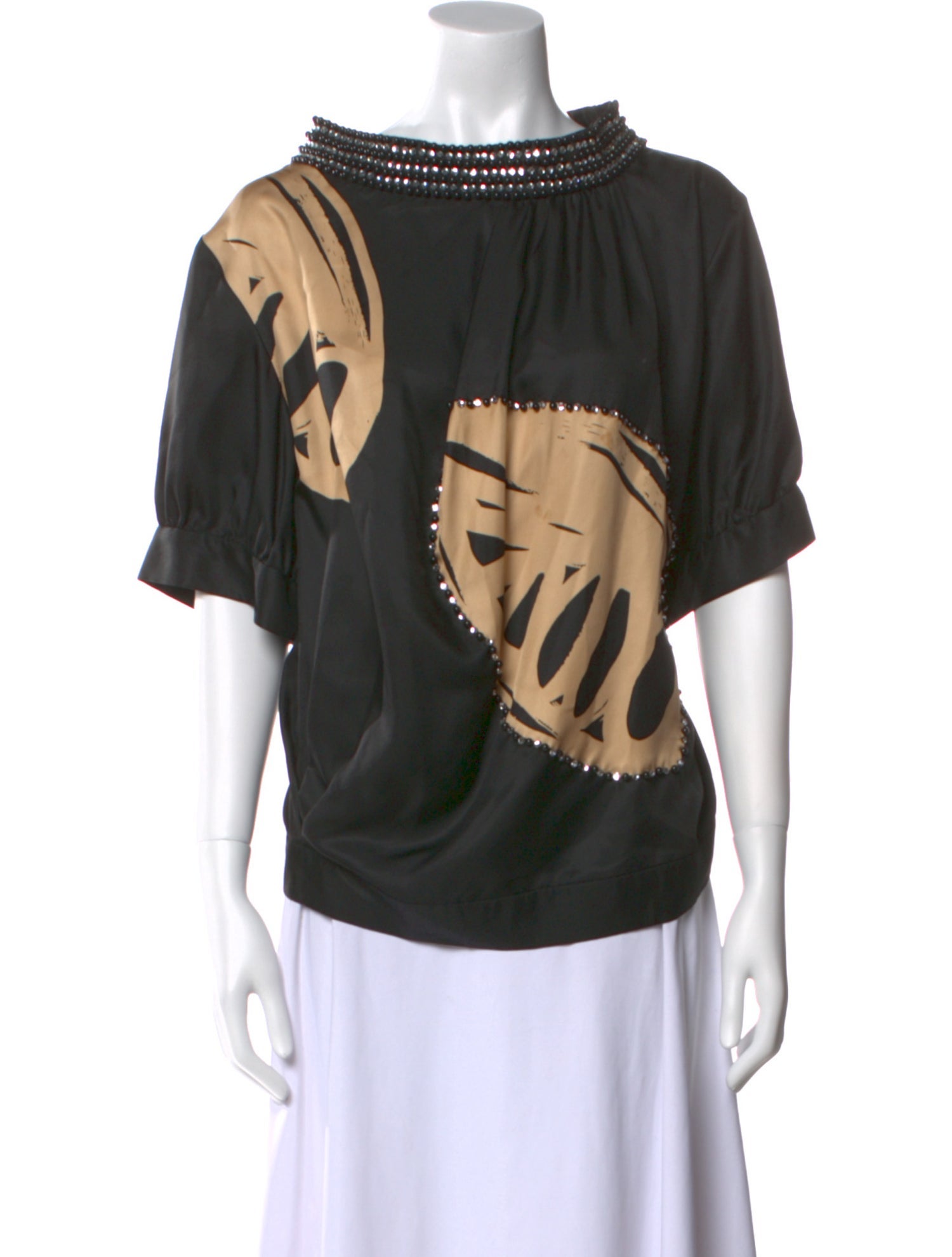 By Malene Birger Silk Printed Blouse