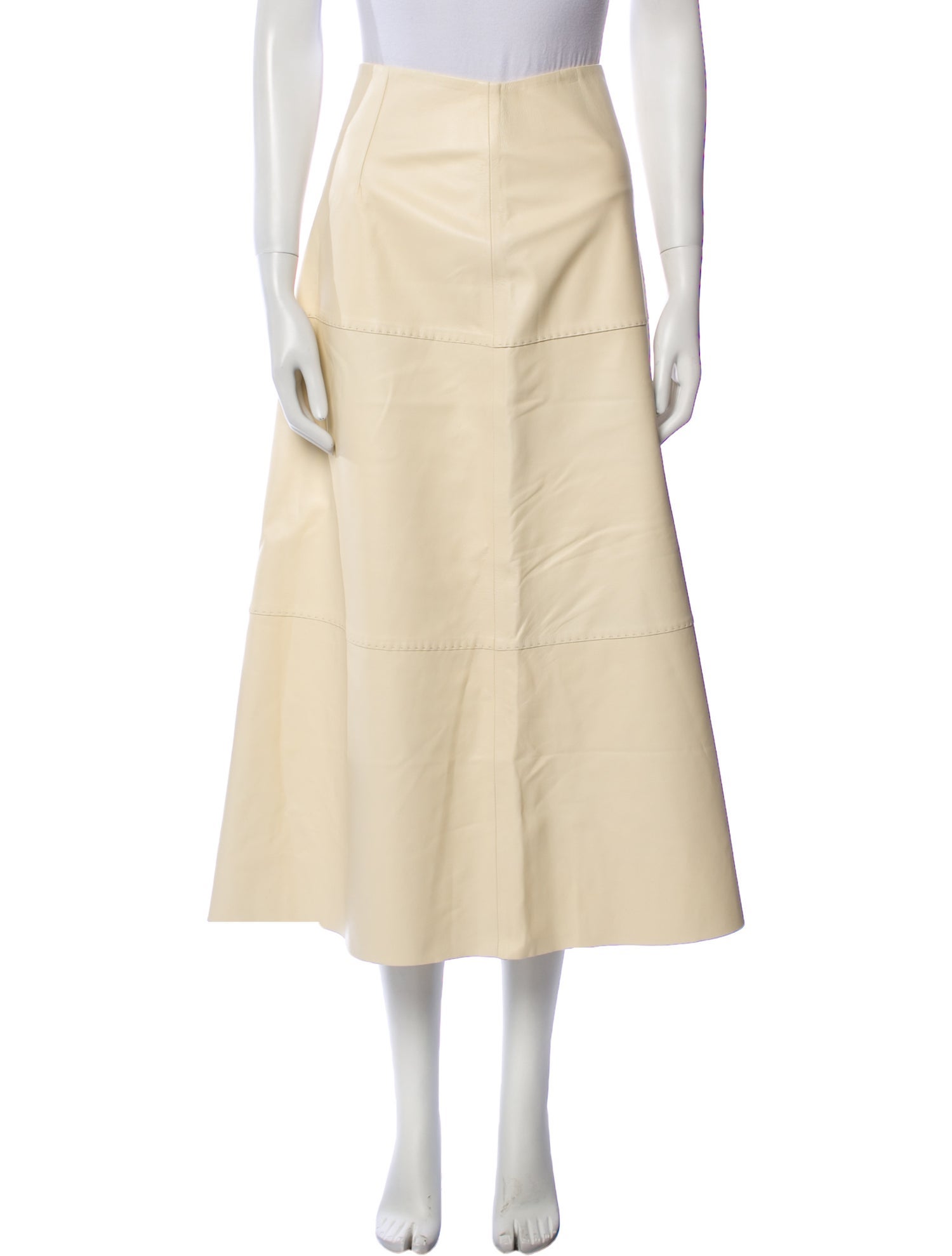 By Malene Birger Lamb Leather Midi Length Skirt w/ Tags