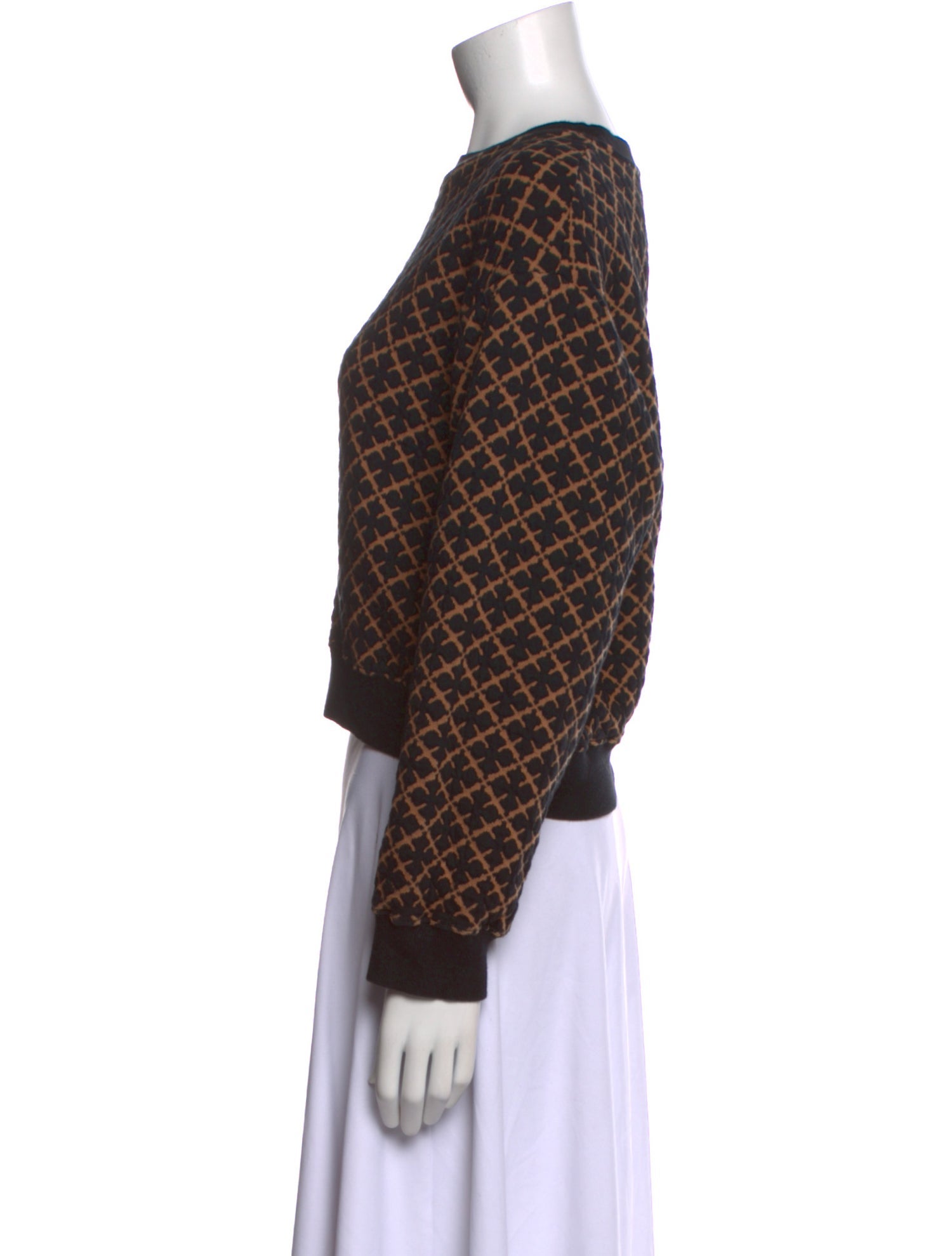 By Malene Birger Printed Bateau Neckline Sweater