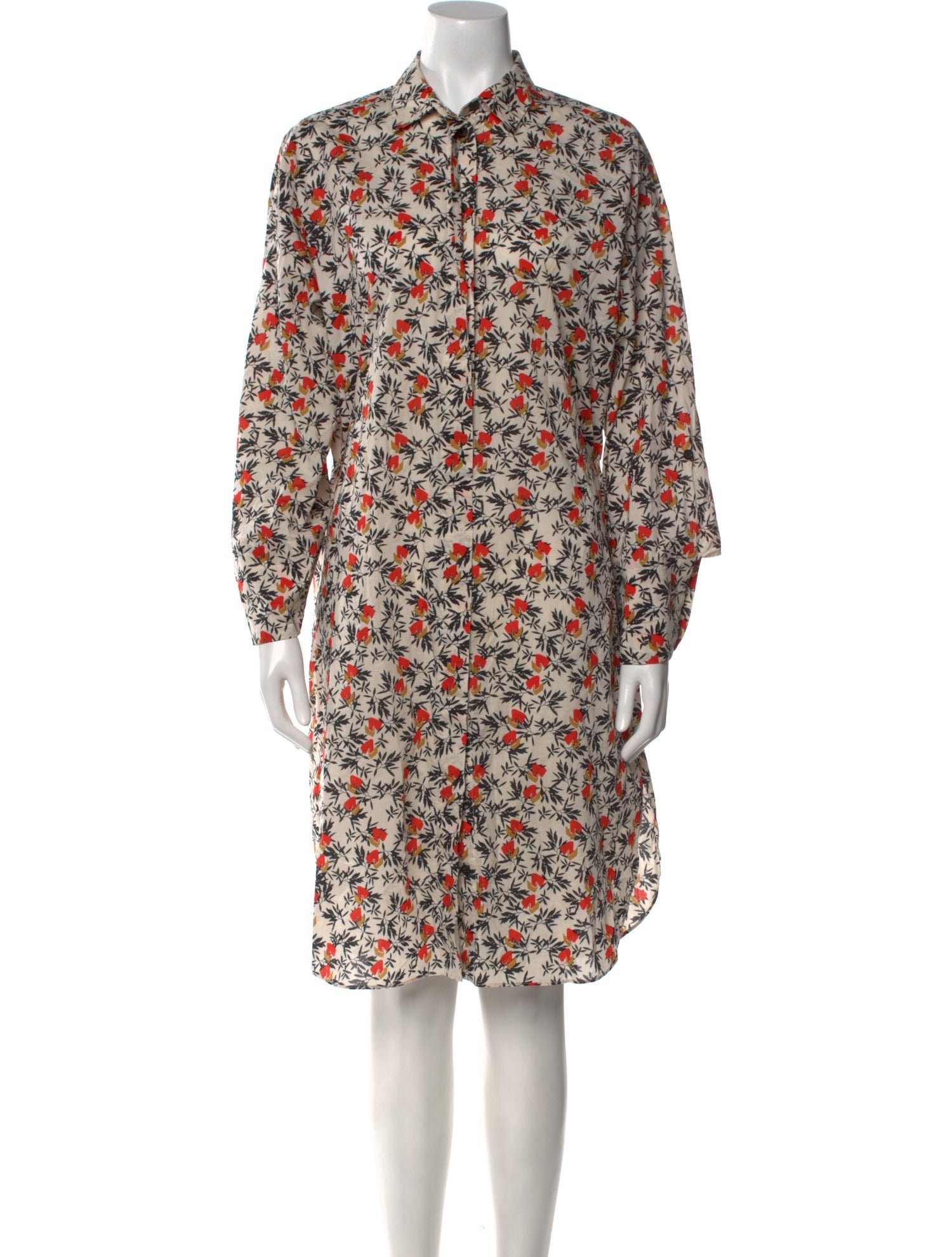 By Malene Birger Floral Print Knee-Length Dress