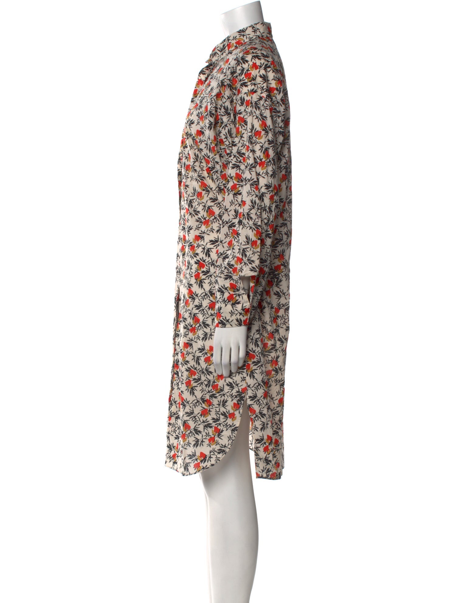 By Malene Birger Floral Print Knee-Length Dress