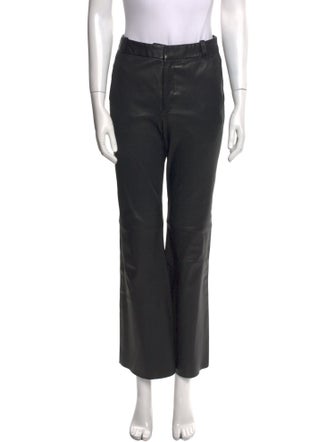 By Malene Birger Leather Wide Leg Pants
