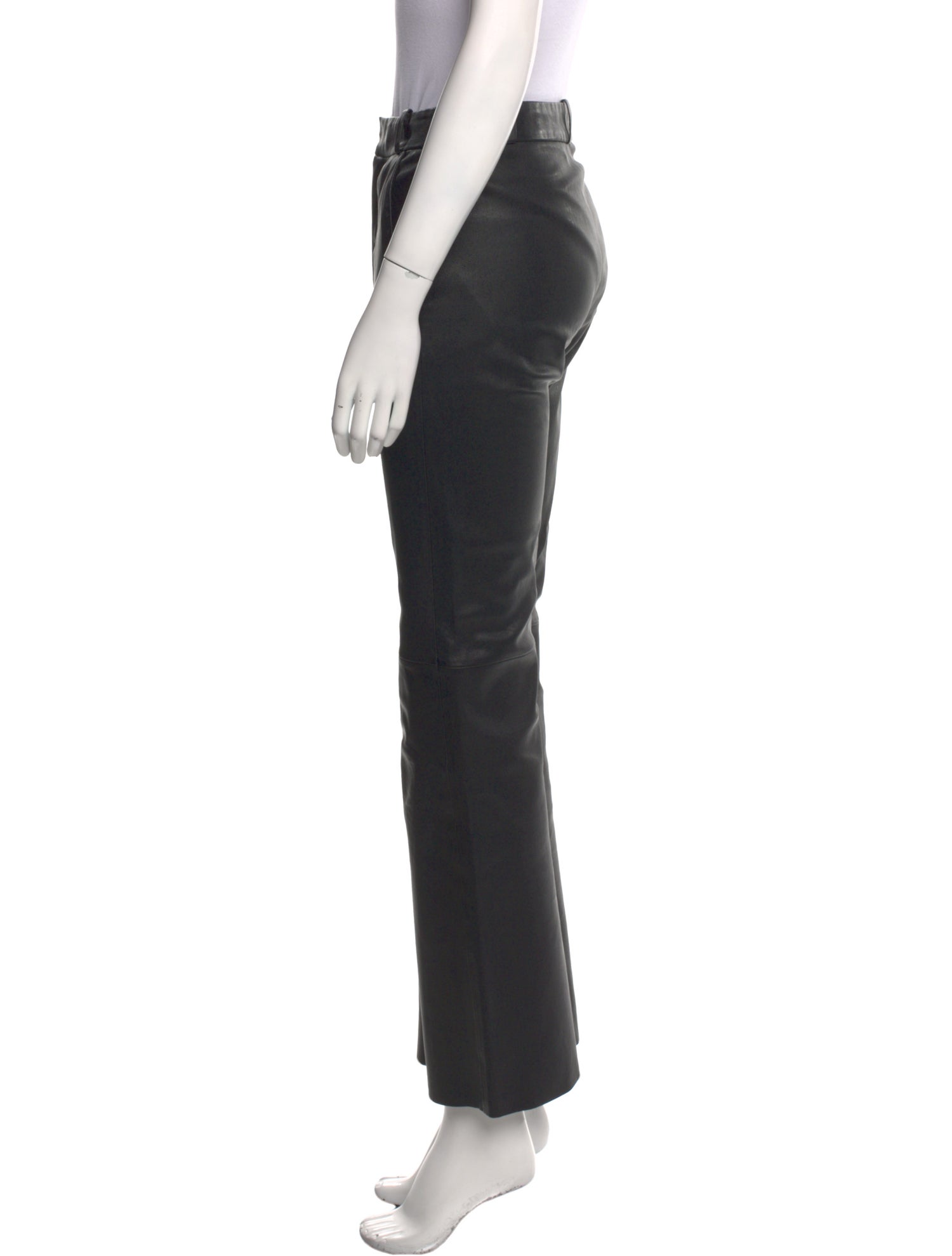 By Malene Birger Leather Wide Leg Pants