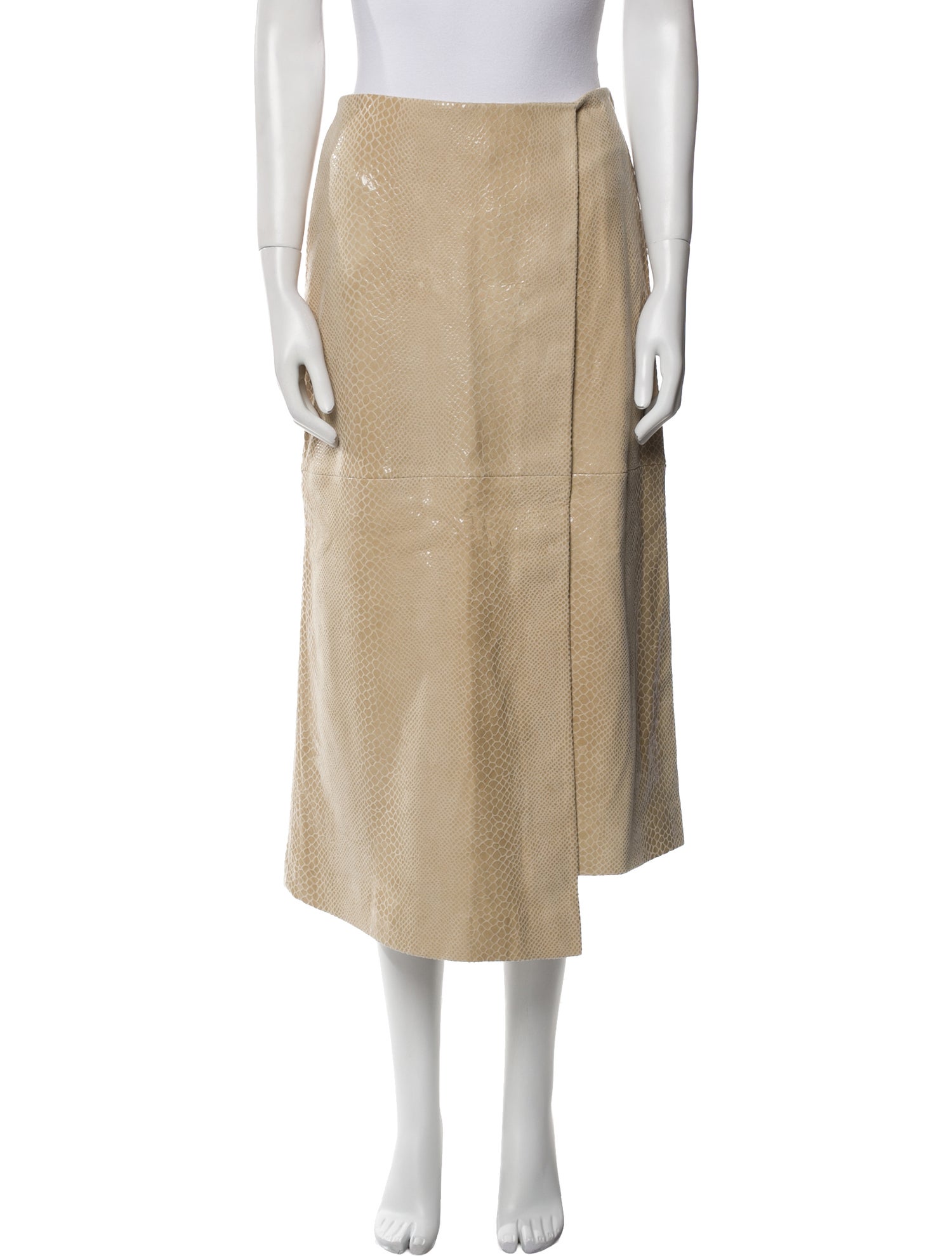 By Malene Birger Lamb Leather Midi Length Skirt w/ Tags