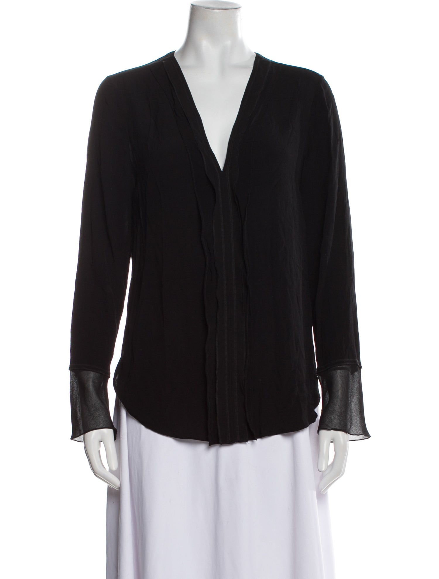 By Malene Birger V-Neck Long Sleeve Blouse