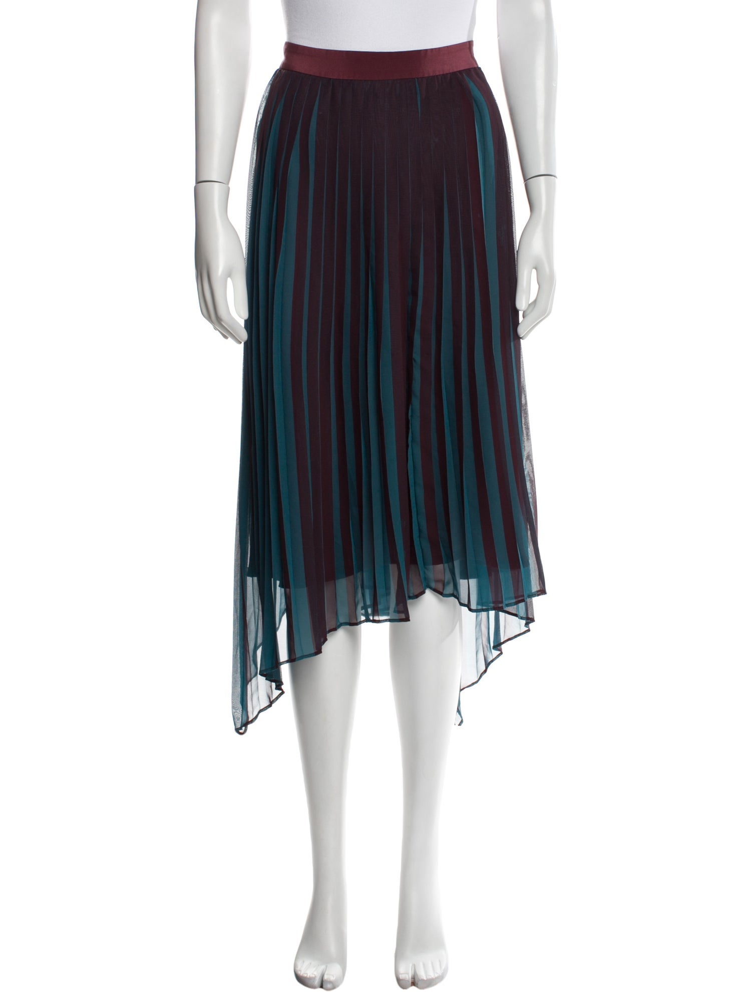 By Malene Birger Striped Midi Length Skirt