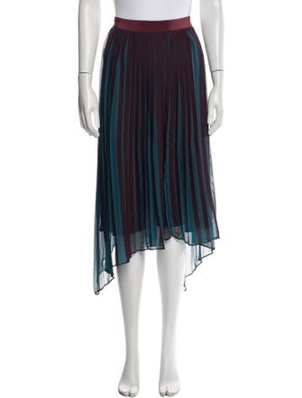 By Malene Birger Striped Midi Length Skirt